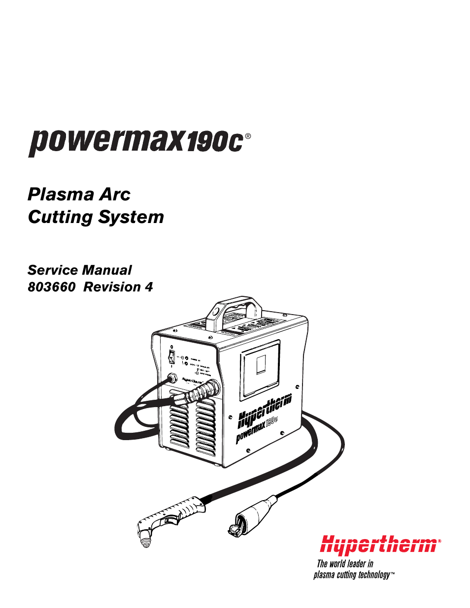 Hypertherm Powermax190c Service Manual User Manual | 47 pages