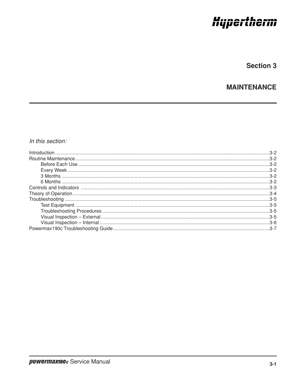 Powermax190 | Hypertherm Powermax190c Service Manual User Manual | Page 26 / 47