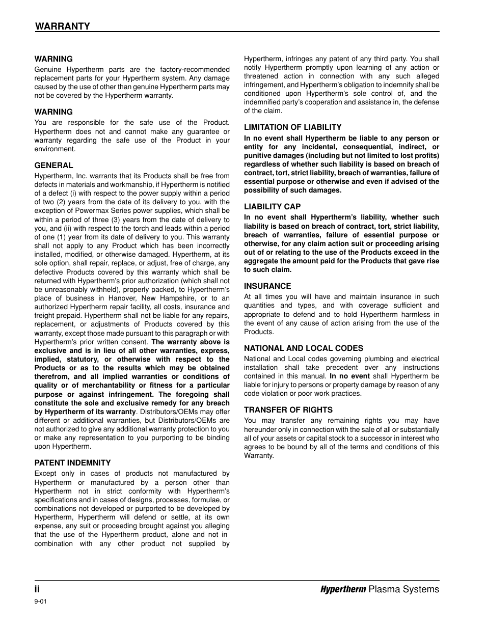 Hypertherm Powermax190c Service Manual User Manual | Page 5 / 47