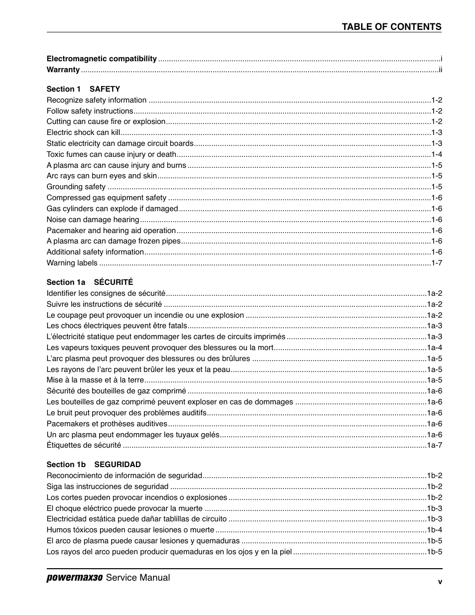 Hypertherm Powermax30 Service Manual User Manual | Page 8 / 88