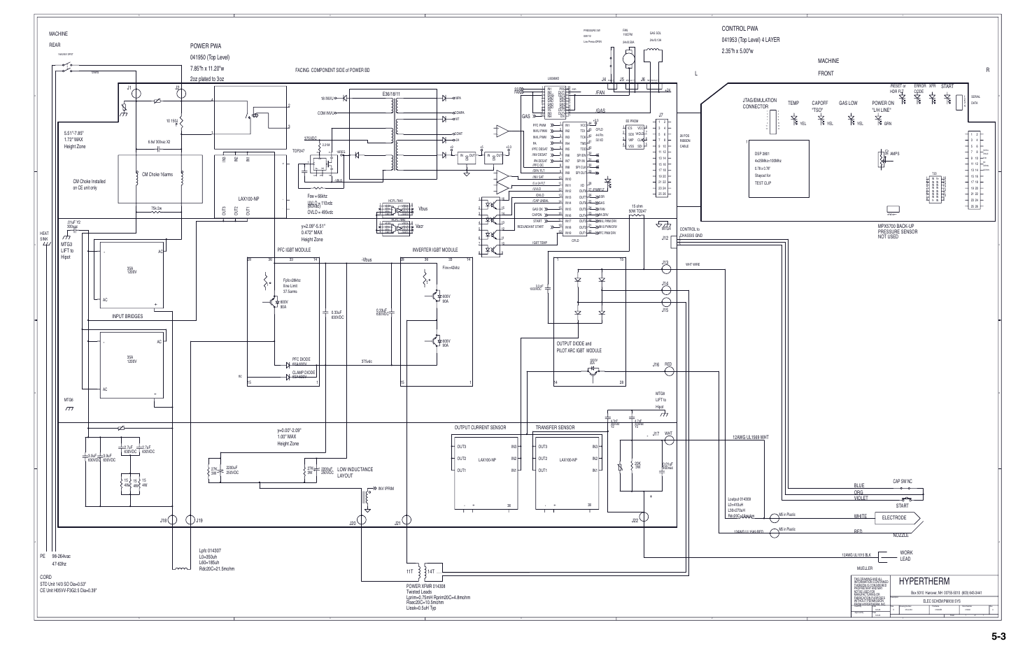 Hypertherm, Machine front l r | Hypertherm Powermax30 Service Manual User Manual | Page 88 / 88