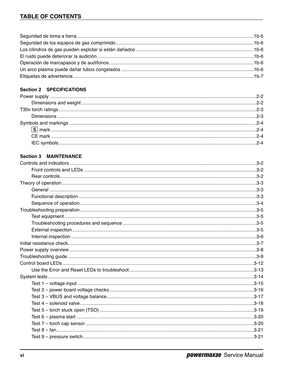 Powermax30 | Hypertherm Powermax30 Service Manual User Manual | Page 9 / 88