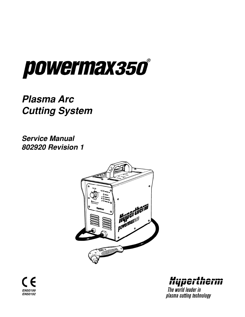 Hypertherm Powermax350 Service Manual User Manual | 53 pages