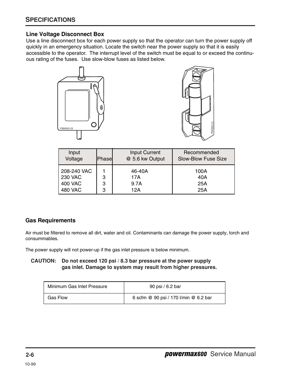 Powermax, Service manual s | Hypertherm Powermax600 Service Manua User Manual | Page 26 / 89