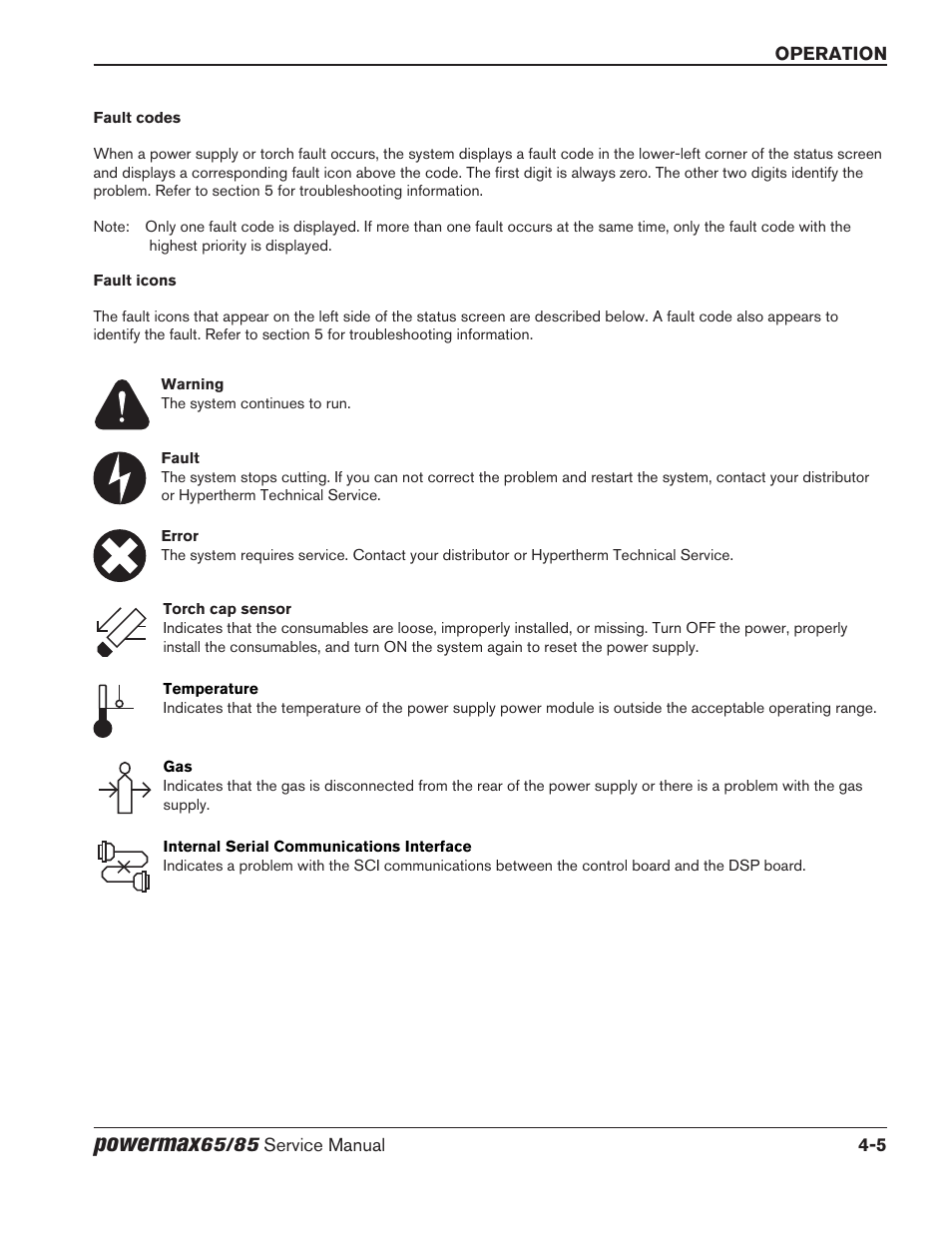 Powermax | Hypertherm Powermax65 Service Manual Rev.1 User Manual | Page 107 / 248