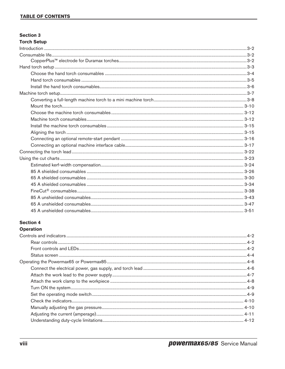 Powermax | Hypertherm Powermax65 Service Manual Rev.1 User Manual | Page 12 / 248