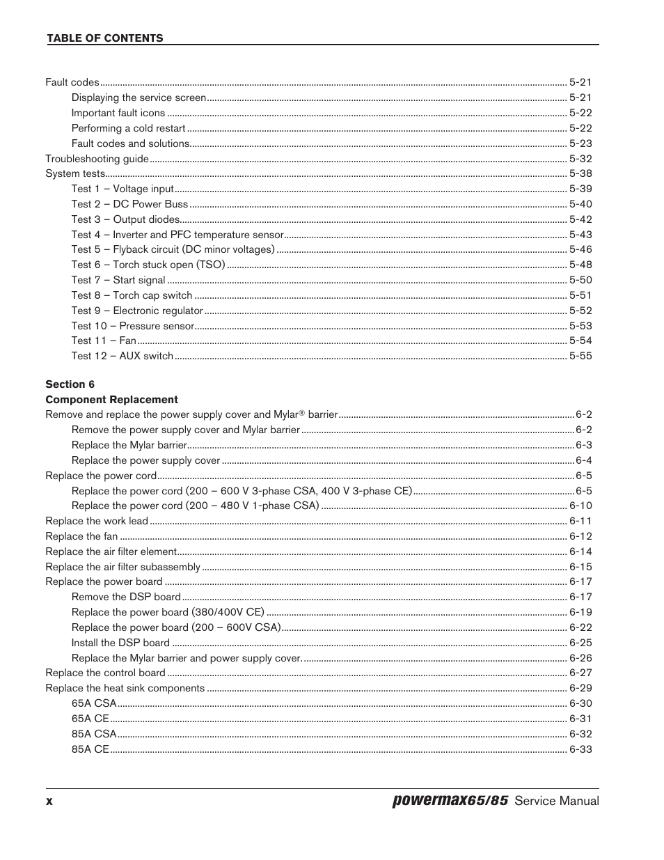 Powermax | Hypertherm Powermax65 Service Manual Rev.1 User Manual | Page 14 / 248