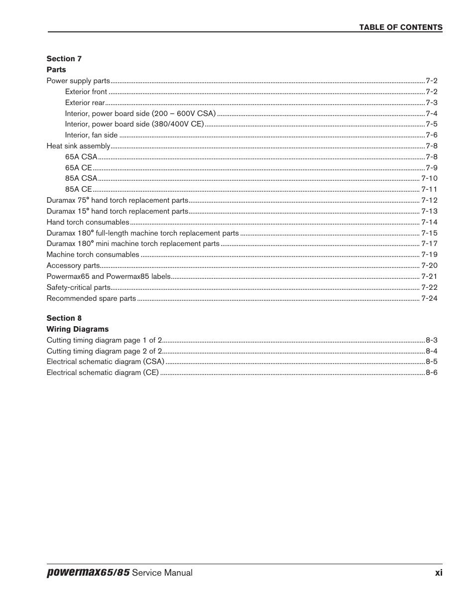 Powermax | Hypertherm Powermax65 Service Manual Rev.1 User Manual | Page 15 / 248