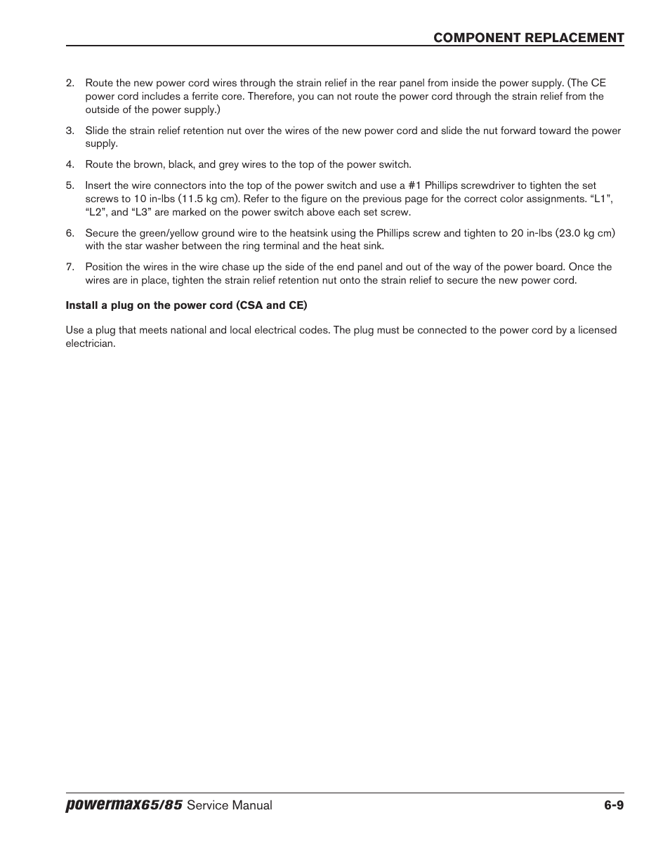 Powermax | Hypertherm Powermax65 Service Manual Rev.1 User Manual | Page 191 / 248