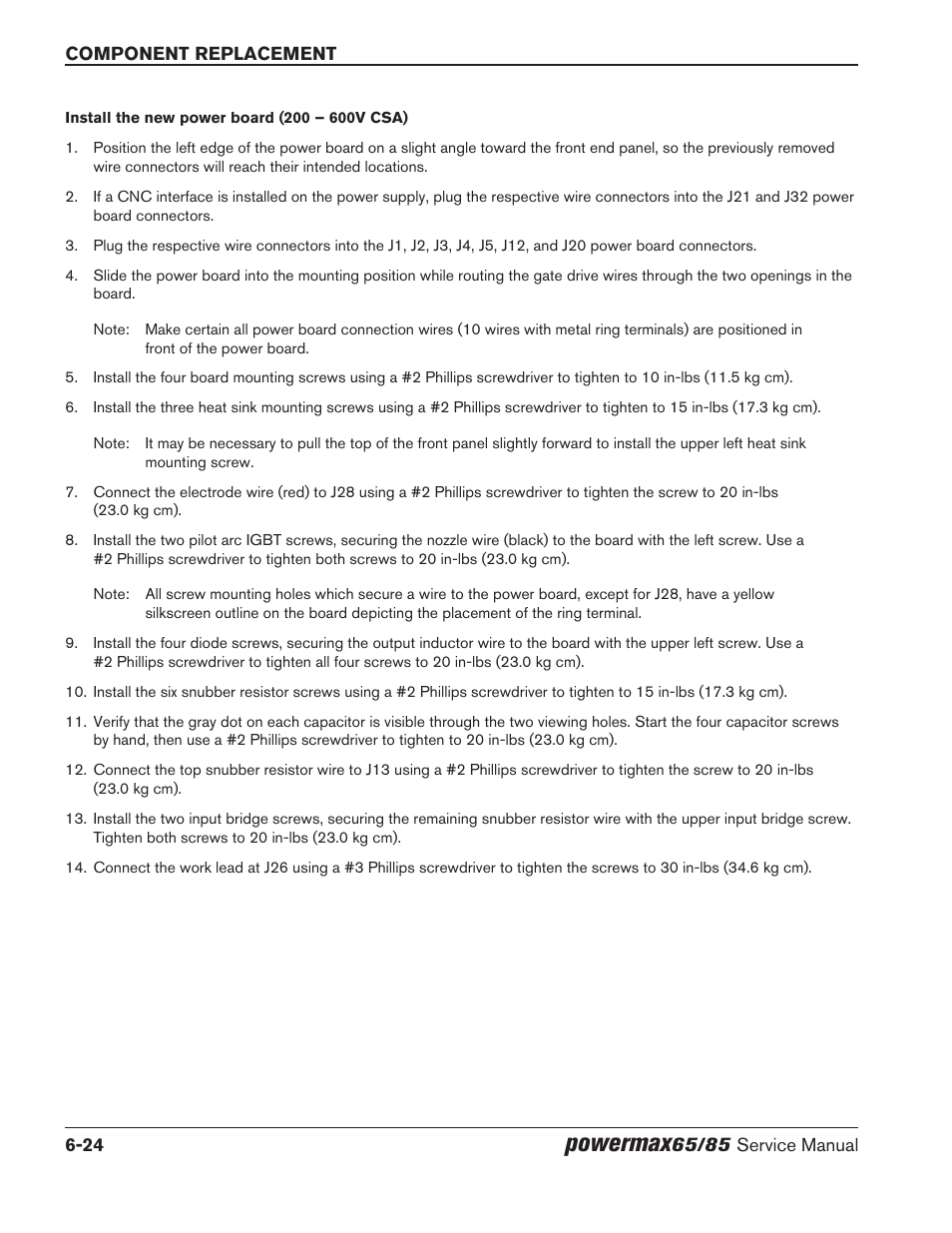 Powermax | Hypertherm Powermax65 Service Manual Rev.1 User Manual | Page 206 / 248