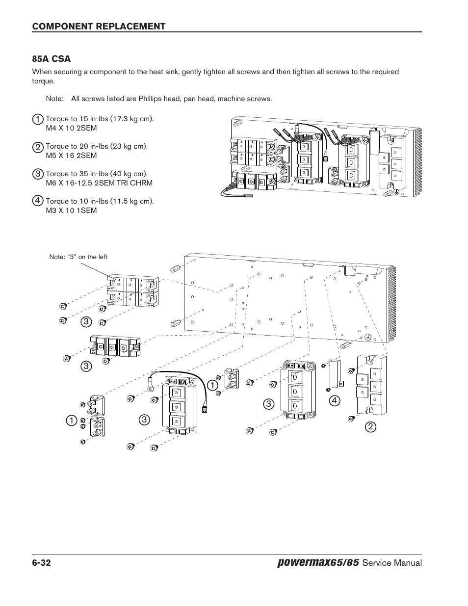 85a csa, 85a csa -32, Powermax | Hypertherm Powermax65 Service Manual Rev.1 User Manual | Page 214 / 248