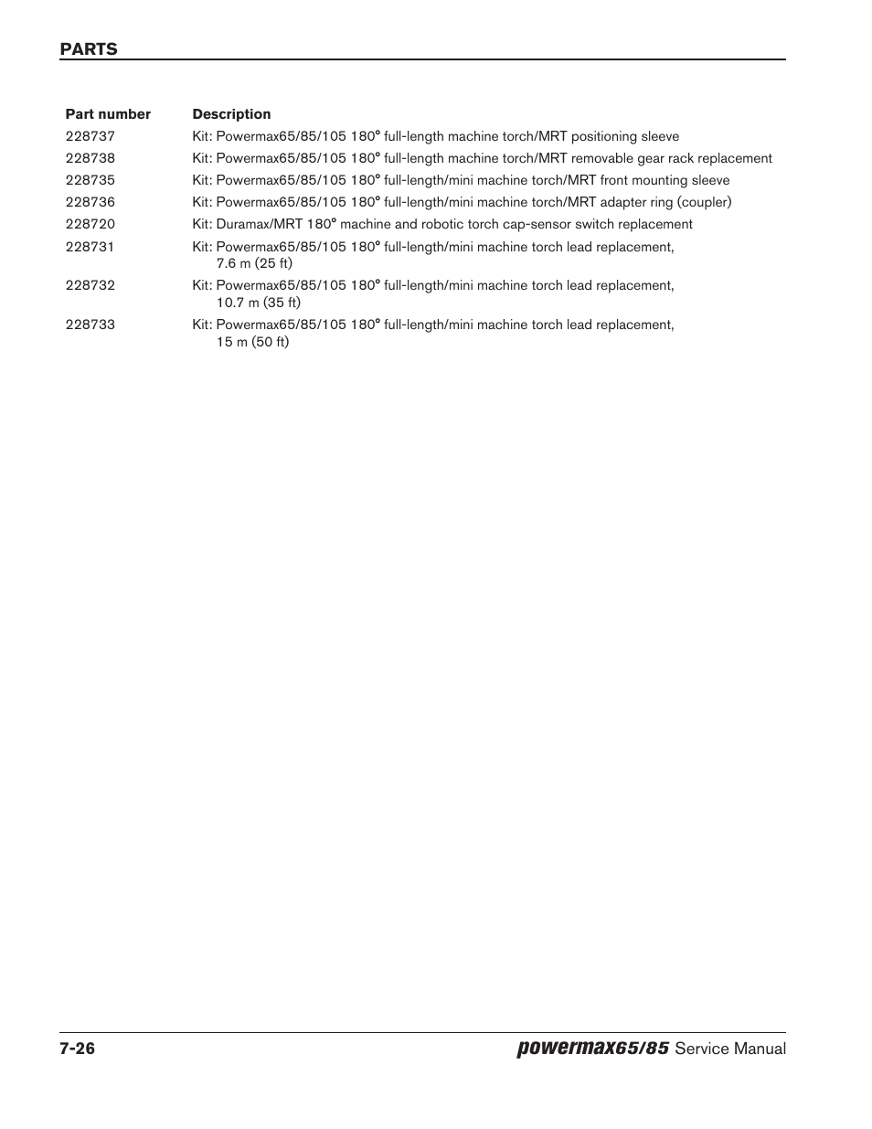 Powermax | Hypertherm Powermax65 Service Manual Rev.1 User Manual | Page 242 / 248