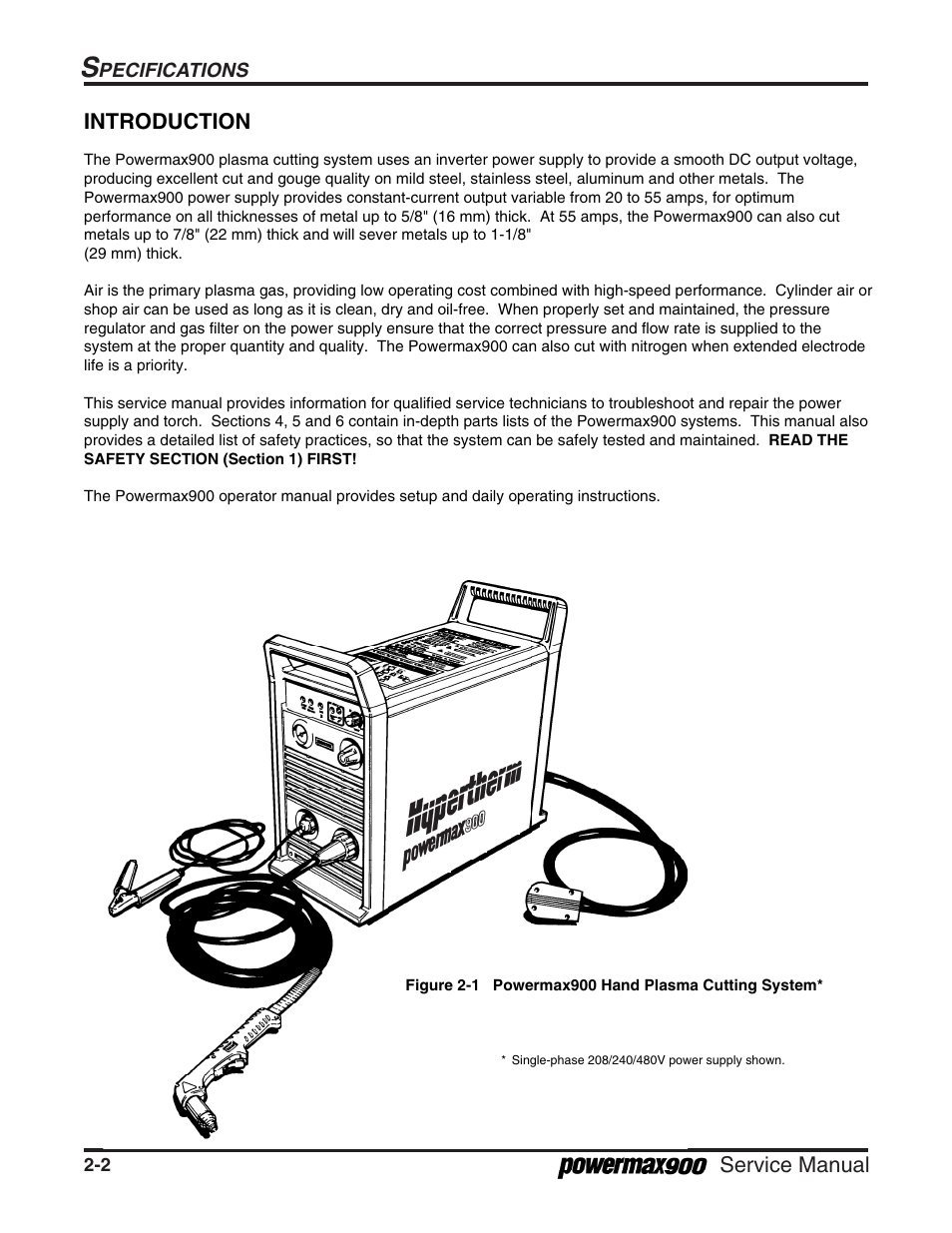 Hypertherm Powermax900 Service Manual User Manual | Page 23 / 107