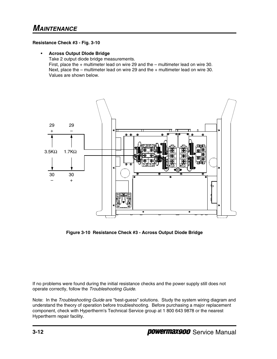 Service manual, Aintenance | Hypertherm Powermax900 Service Manual User Manual | Page 39 / 107