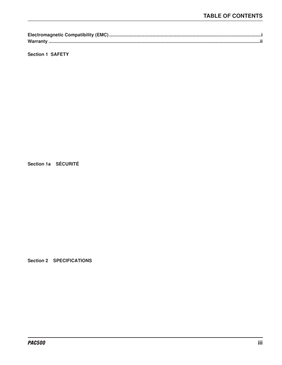 Hypertherm PAC500 Water Injection Plasma Cutting System User Manual | Page 6 / 96