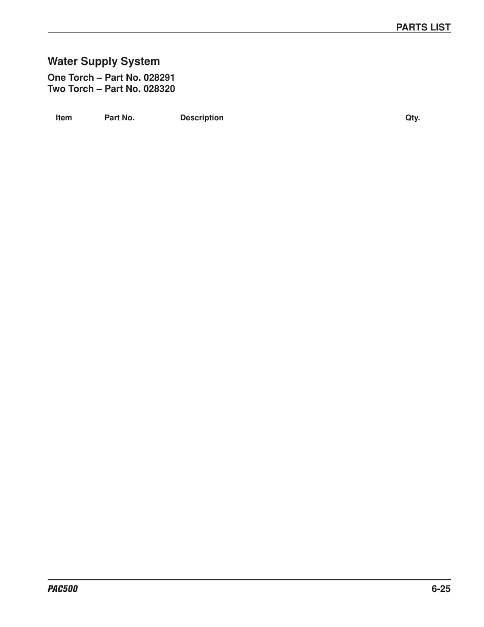 Water supply system | Hypertherm PAC500 Water Injection Plasma Cutting System User Manual | Page 86 / 96