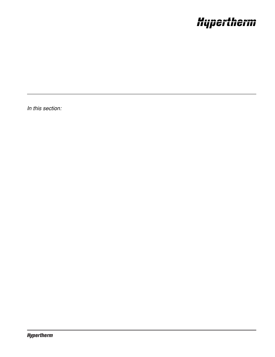 Section 1 – safety, Section 1 safety | Hypertherm PAC500 Water Injection Plasma Cutting System User Manual | Page 9 / 96