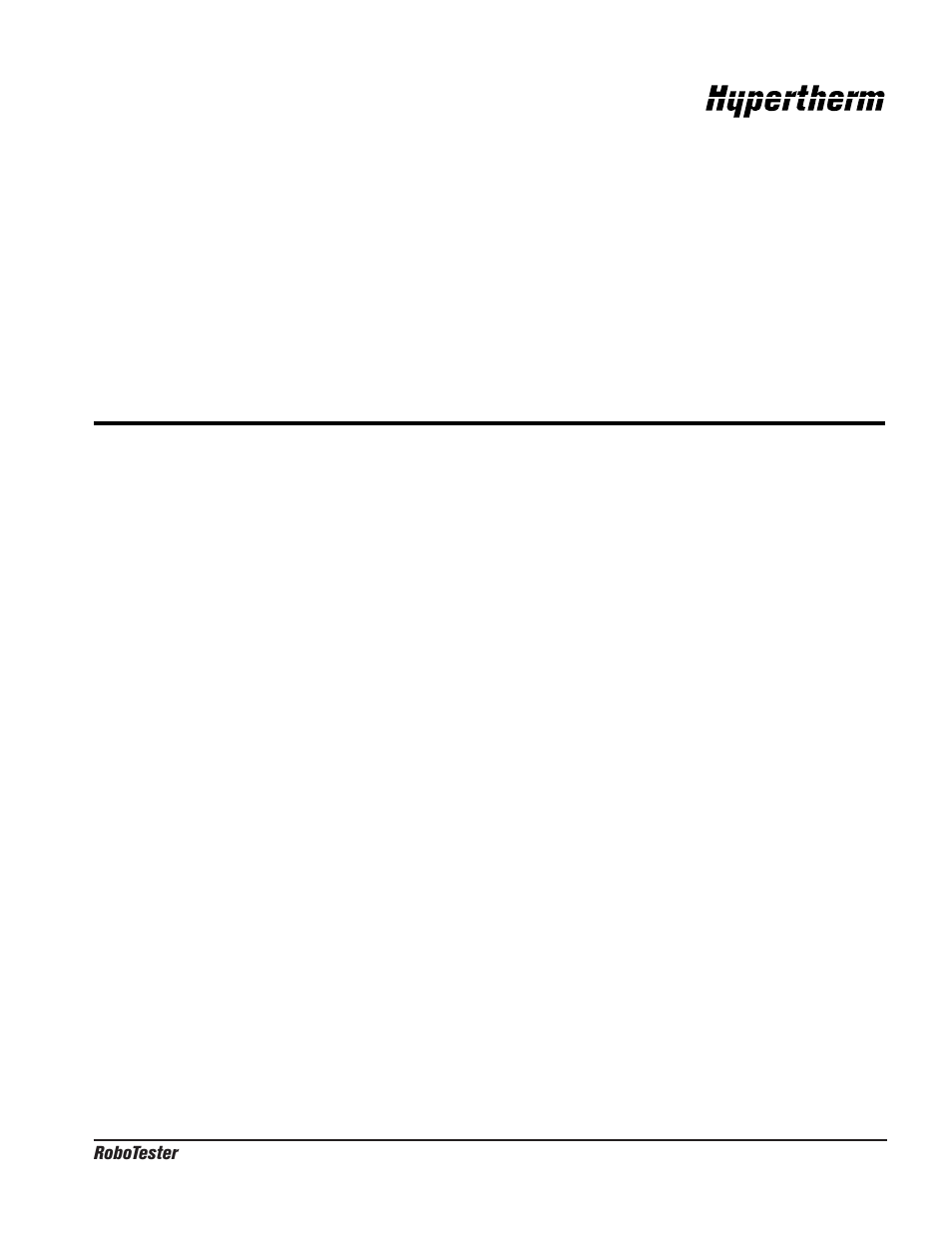 Section 3: setup and operation, Section 3 - setup and operation -1 | Hypertherm RoboTester Troubleshooting Kit User Manual | Page 13 / 41