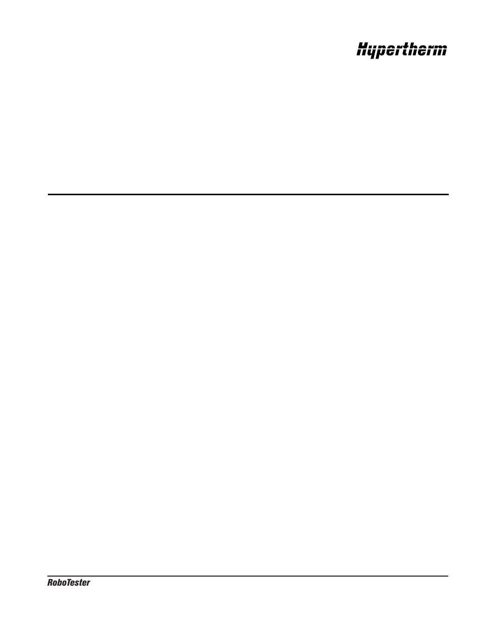 Section 2: software installation and overview, Section 2 - software installation and overview -1 | Hypertherm RoboTester Troubleshooting Kit User Manual | Page 6 / 41