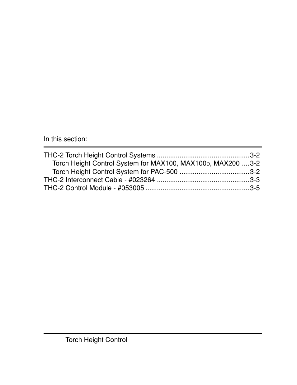 Section 3 parts list, Section 3, Parts list -1 | Hypertherm THC2 Torch Height Control User Manual | Page 32 / 41