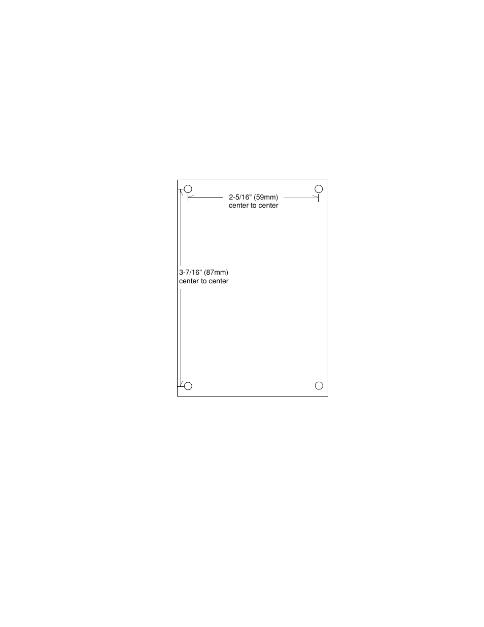 Voltage divider mounting template for max200 | Hypertherm THC2 Torch Height Control User Manual | Page 41 / 41