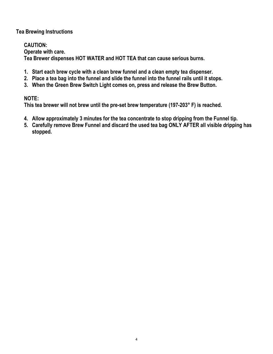 Cecilware FTC-3-N User Manual | Page 4 / 17