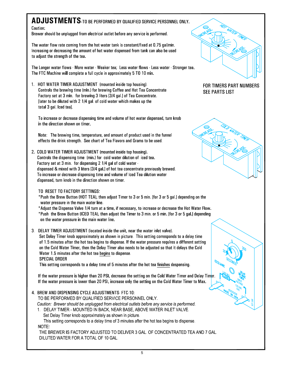 Cecilware FTC-3-N User Manual | Page 5 / 17