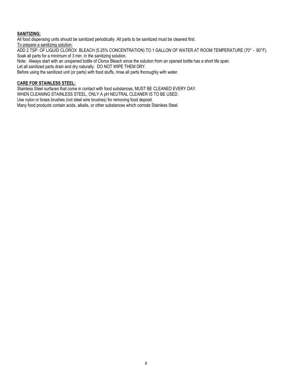 Cecilware FTC-3-N User Manual | Page 8 / 17