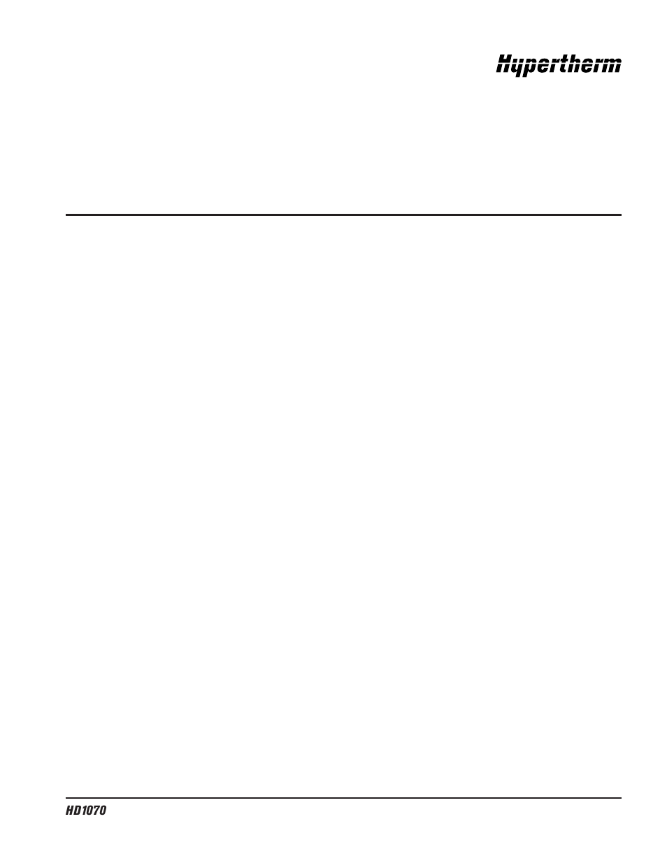 Hypertherm HD1070 Product Configuration User Manual | Page 12 / 28