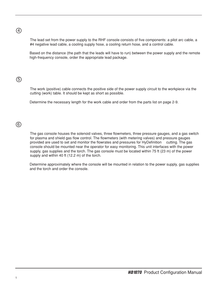 Hypertherm HD1070 Product Configuration User Manual | Page 19 / 28