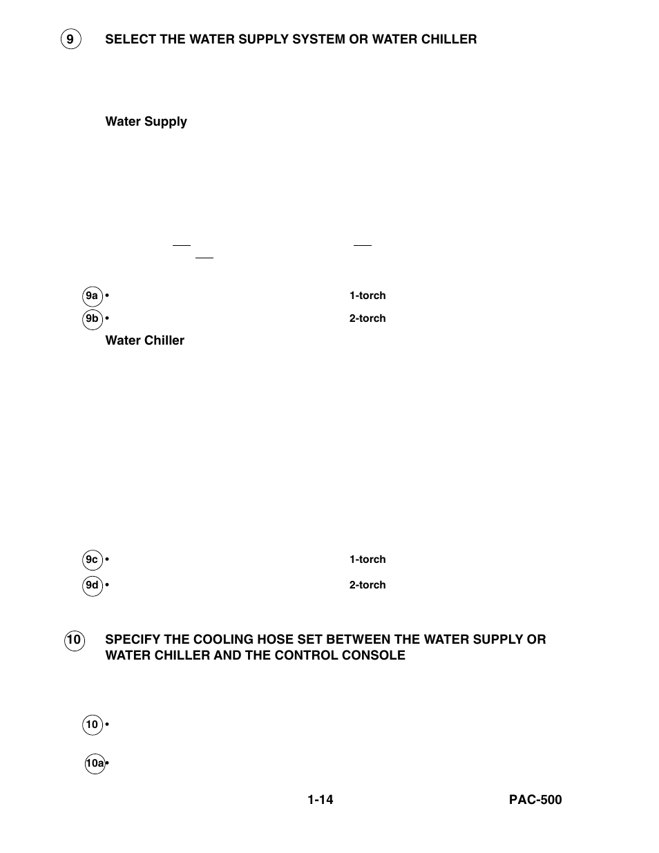 Water supply system or water chiller -14 | Hypertherm PAC500 Product Configuration User Manual | Page 19 / 58