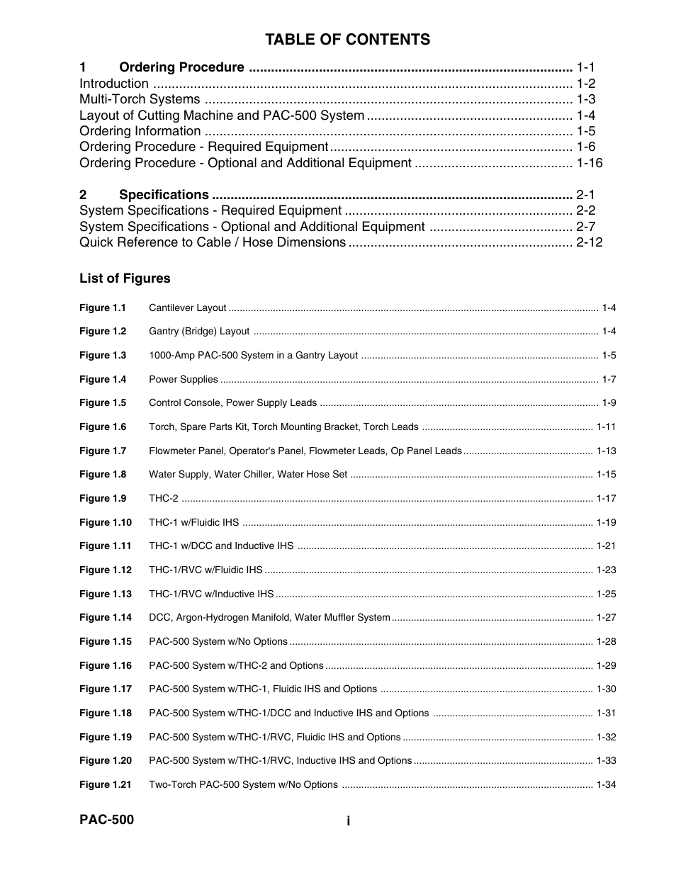 Hypertherm PAC500 Product Configuration User Manual | Page 4 / 58