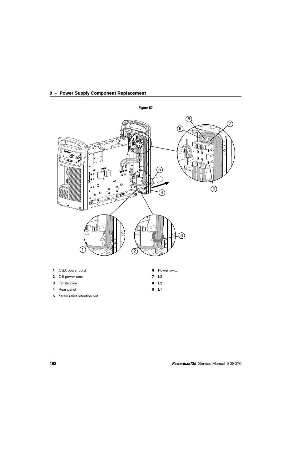 Hypertherm Powermax125 Service Manua User Manual | Page 192 / 317