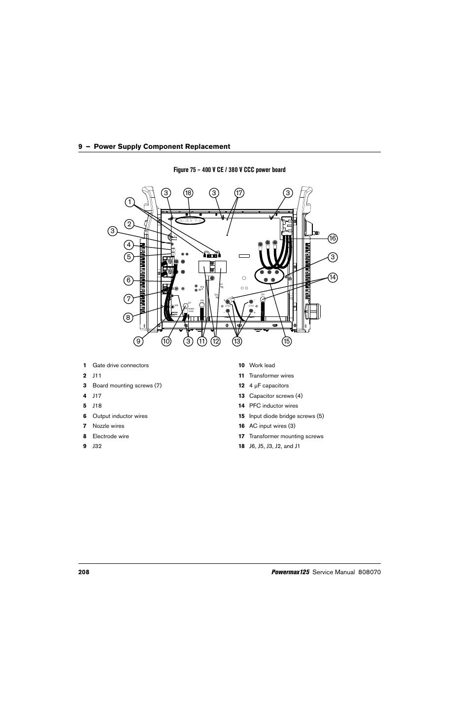 Hypertherm Powermax125 Service Manua User Manual | Page 208 / 317