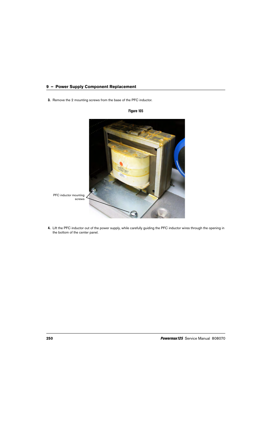 Hypertherm Powermax125 Service Manua User Manual | Page 250 / 317