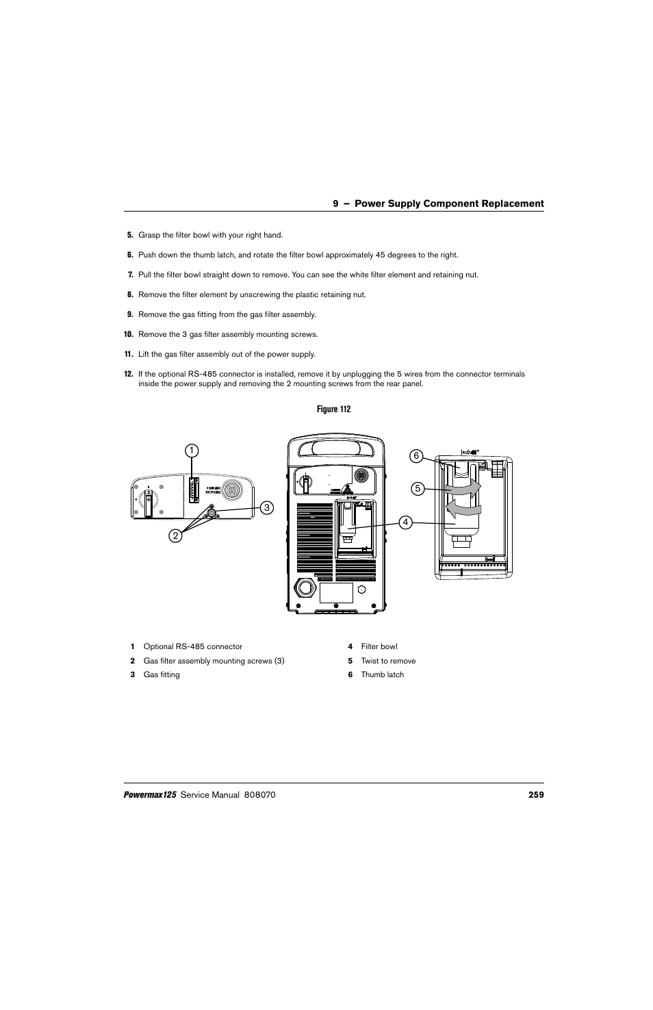 Hypertherm Powermax125 Service Manua User Manual | Page 259 / 317