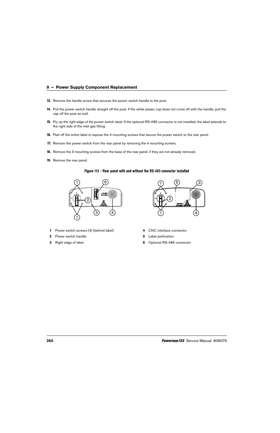 Hypertherm Powermax125 Service Manua User Manual | Page 260 / 317