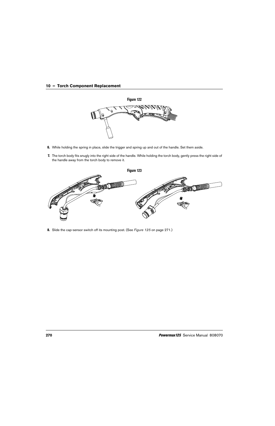 Figure 122 | Hypertherm Powermax125 Service Manua User Manual | Page 270 / 317