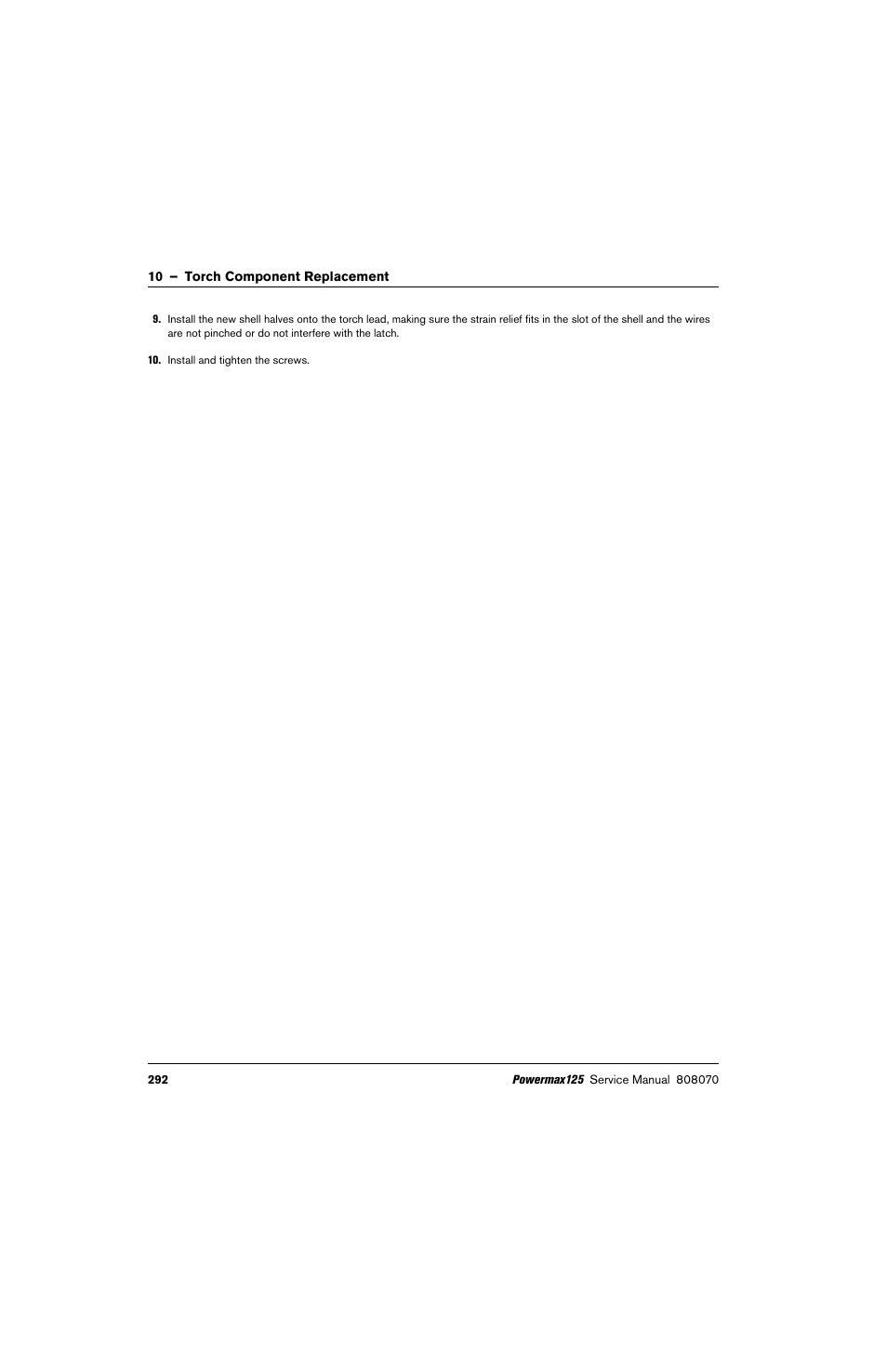 Hypertherm Powermax125 Service Manua User Manual | Page 292 / 317