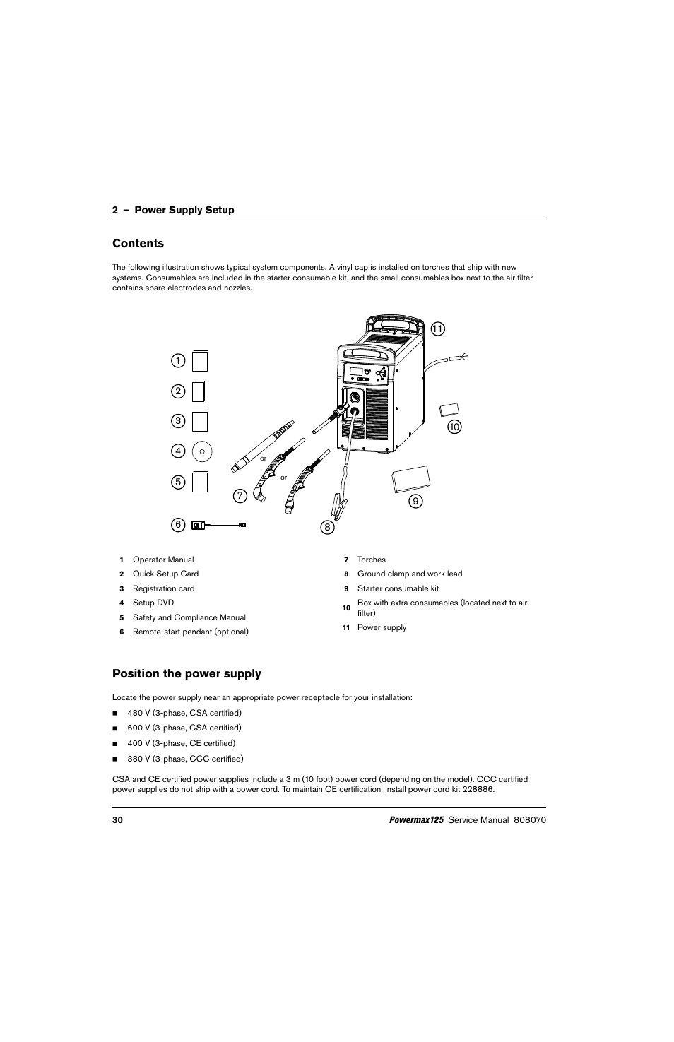 Hypertherm Powermax125 Service Manua User Manual | Page 30 / 317