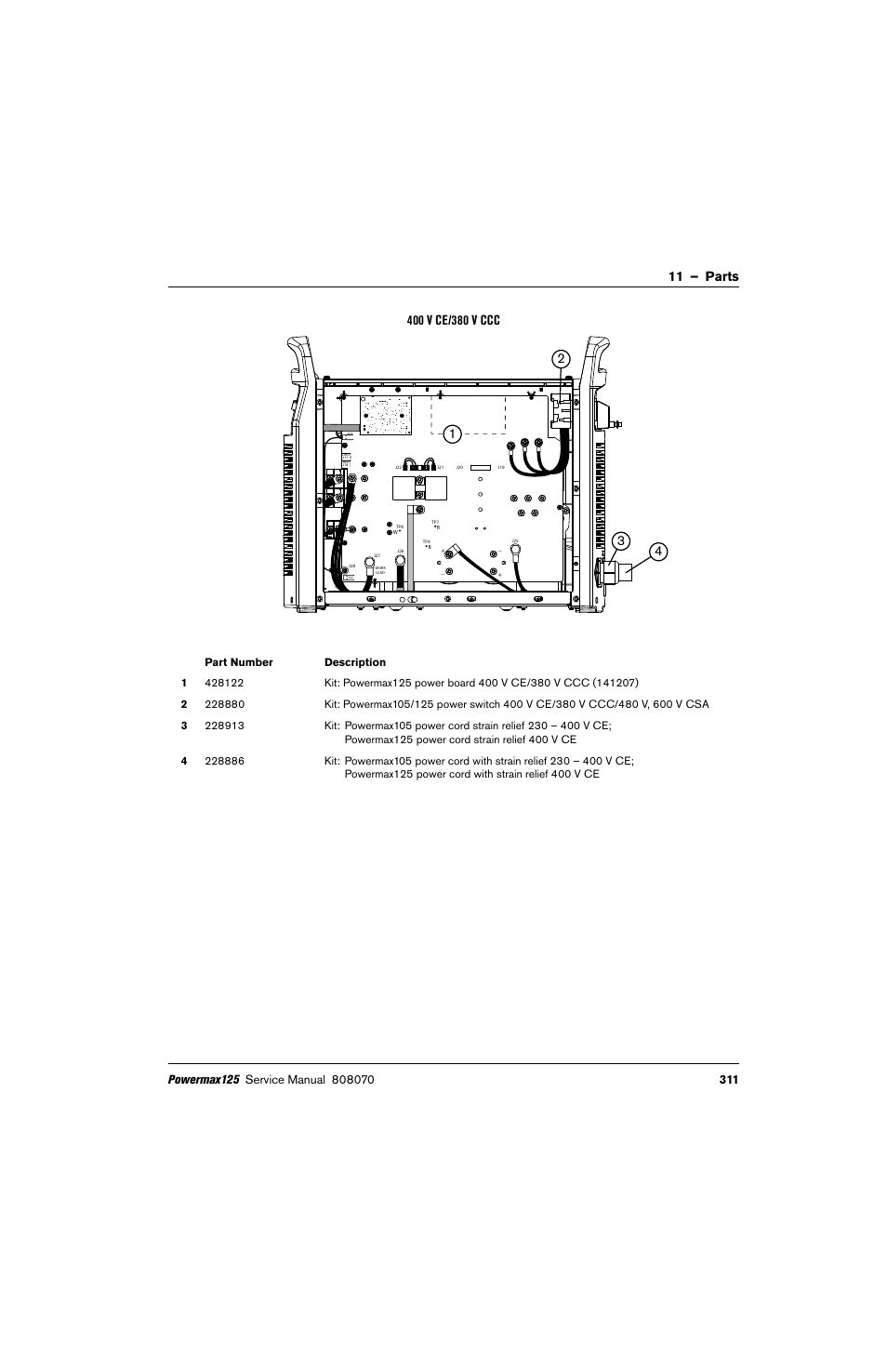 Hypertherm Powermax125 Service Manua User Manual | Page 311 / 317