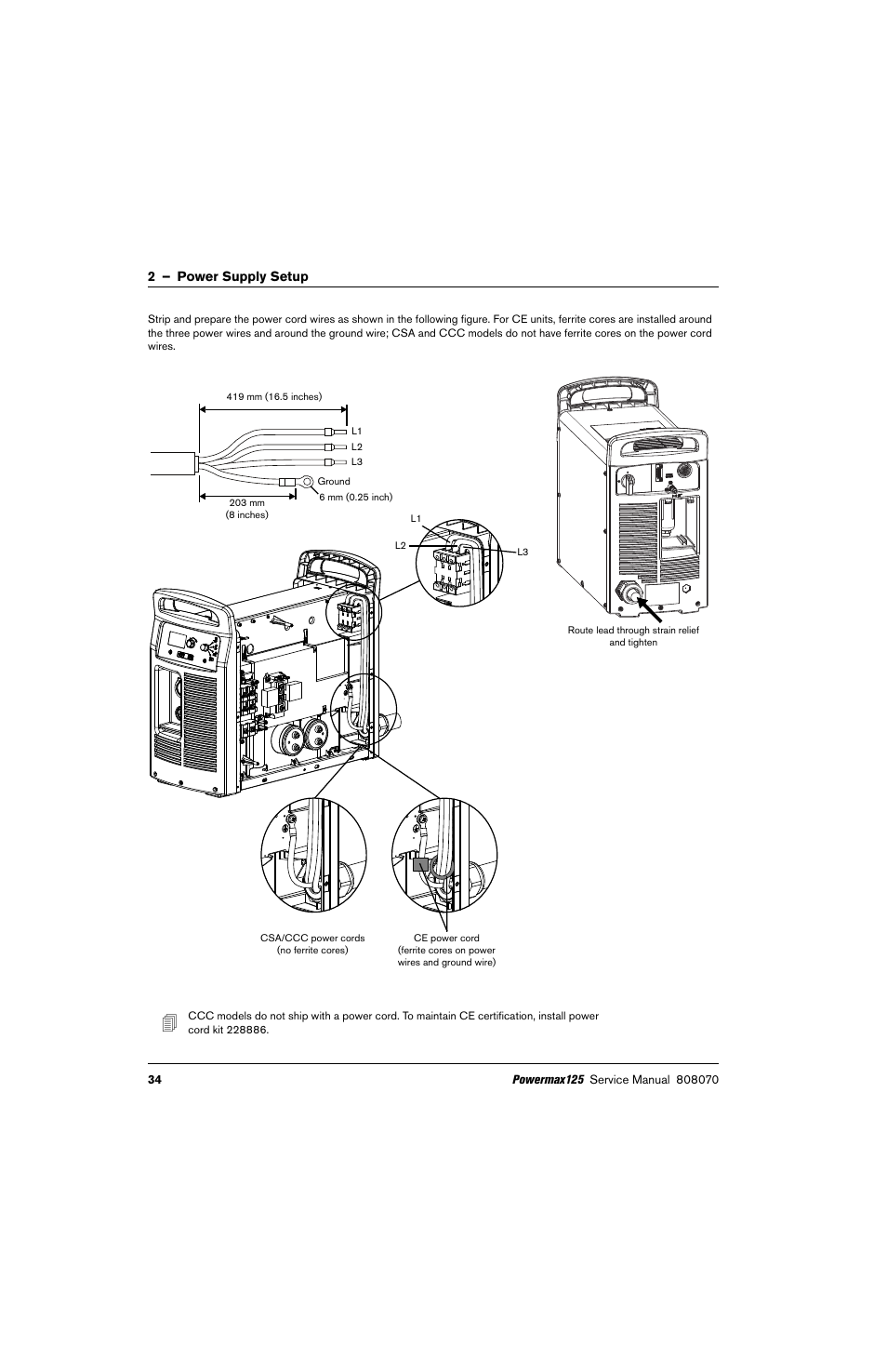 Hypertherm Powermax125 Service Manua User Manual | Page 34 / 317