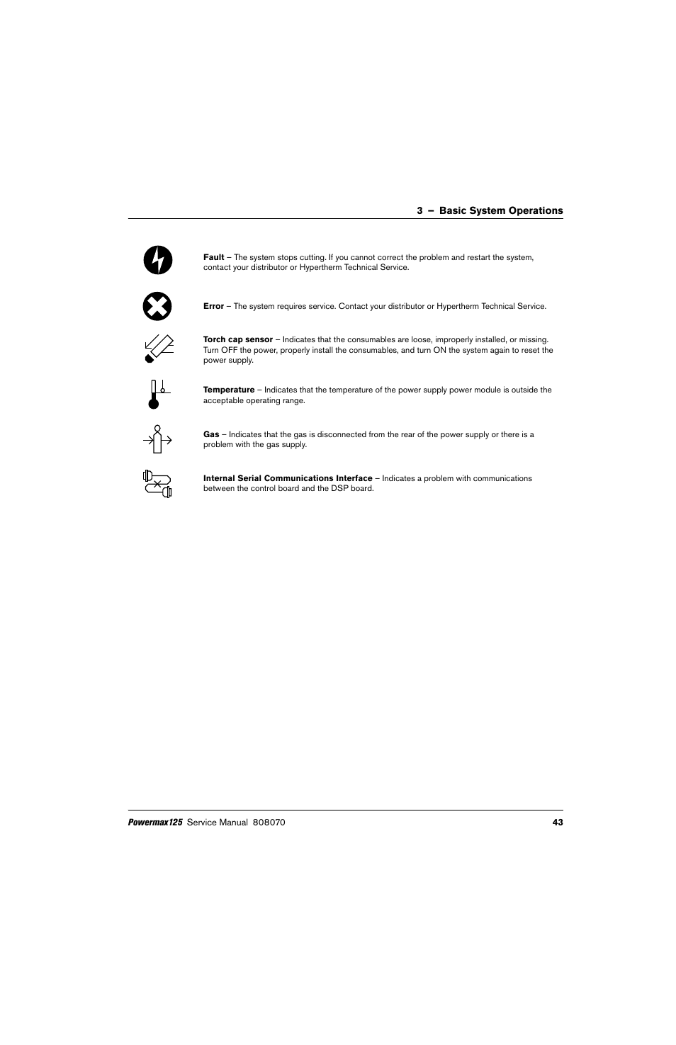 Hypertherm Powermax125 Service Manua User Manual | Page 43 / 317