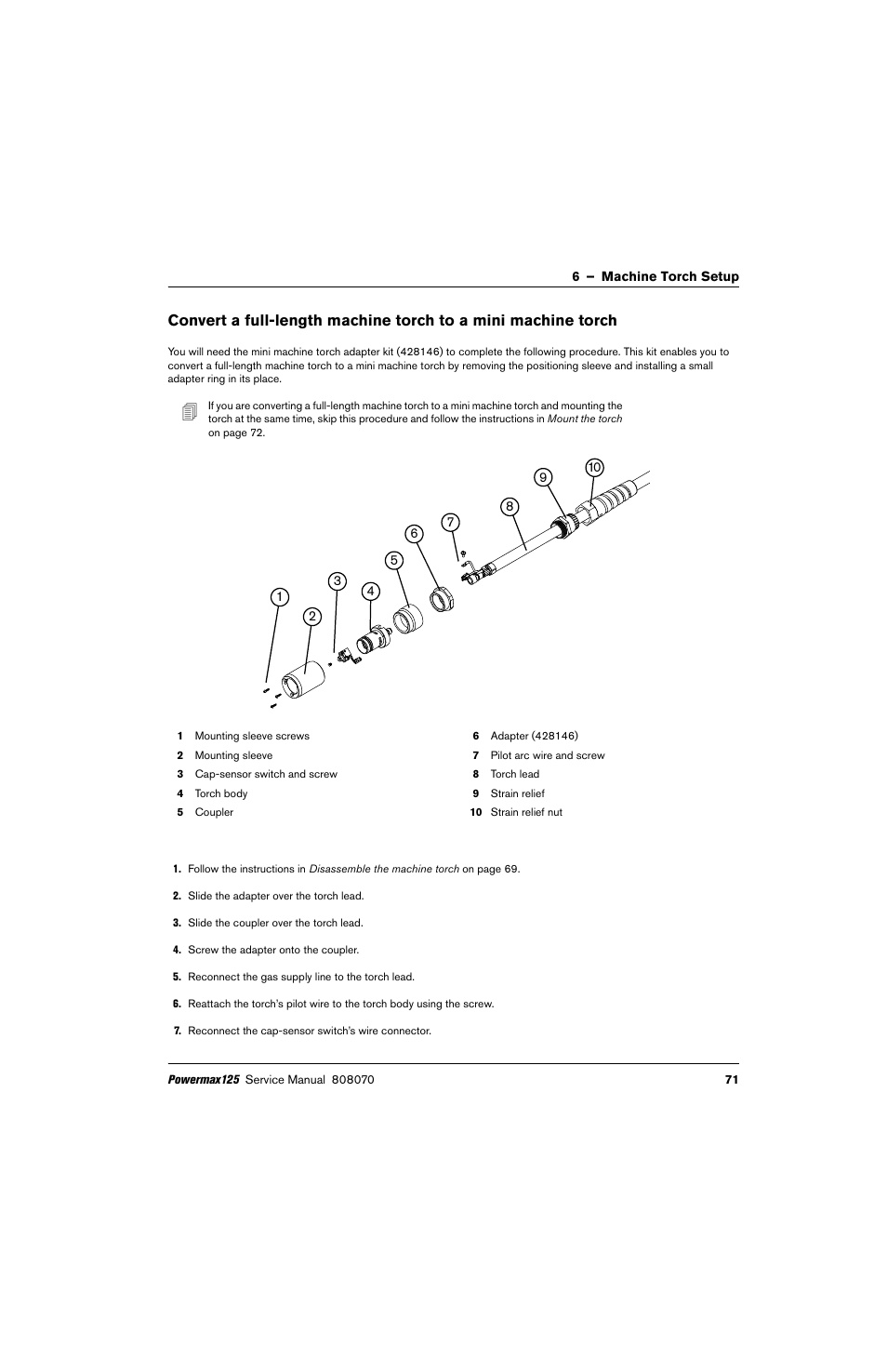 Hypertherm Powermax125 Service Manua User Manual | Page 71 / 317