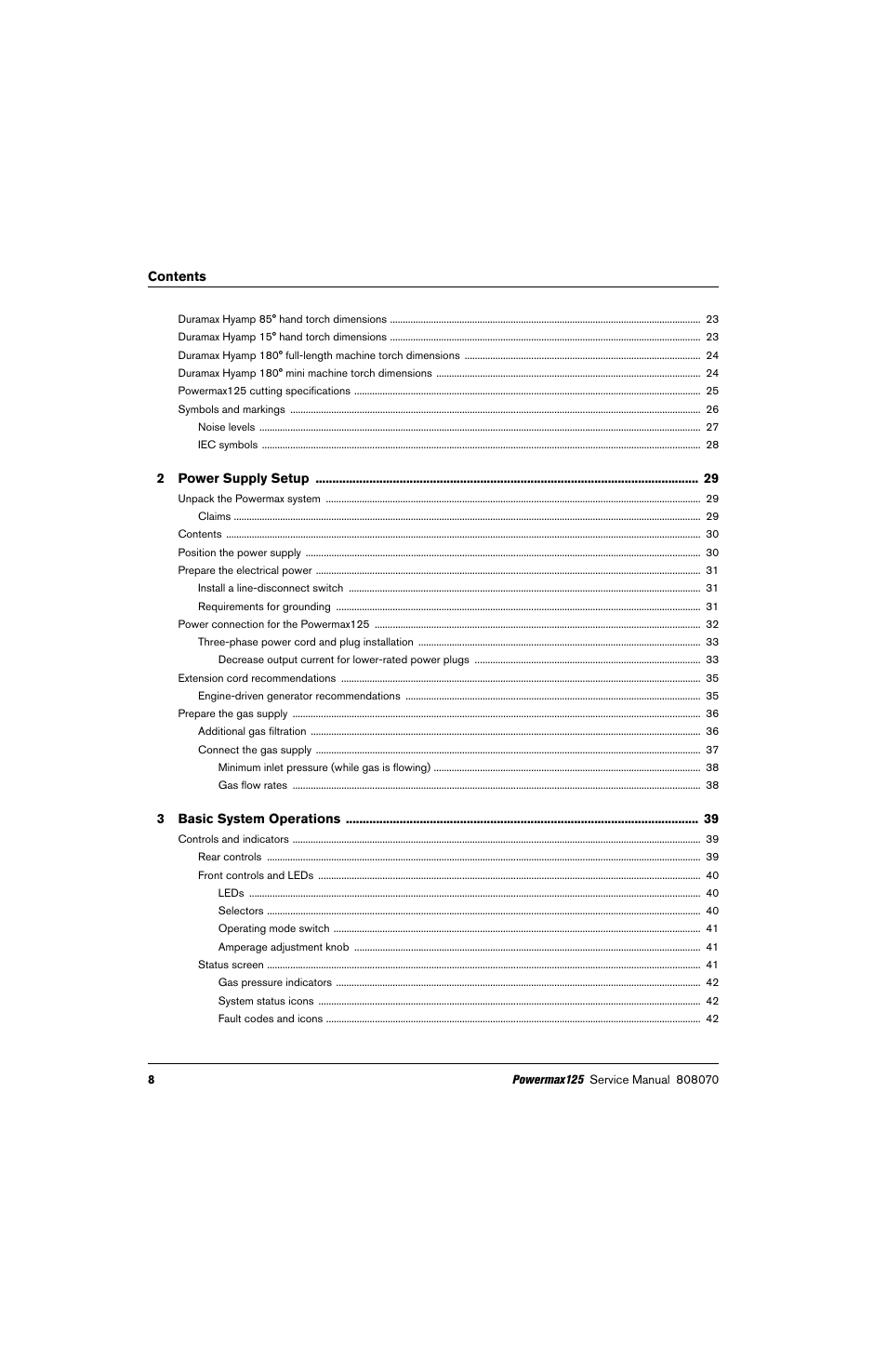 Hypertherm Powermax125 Service Manua User Manual | Page 8 / 317