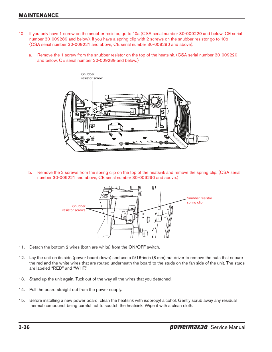 Powermax | Hypertherm Powermax30 Service Manual power board replacement procedure update User Manual | Page 3 / 4