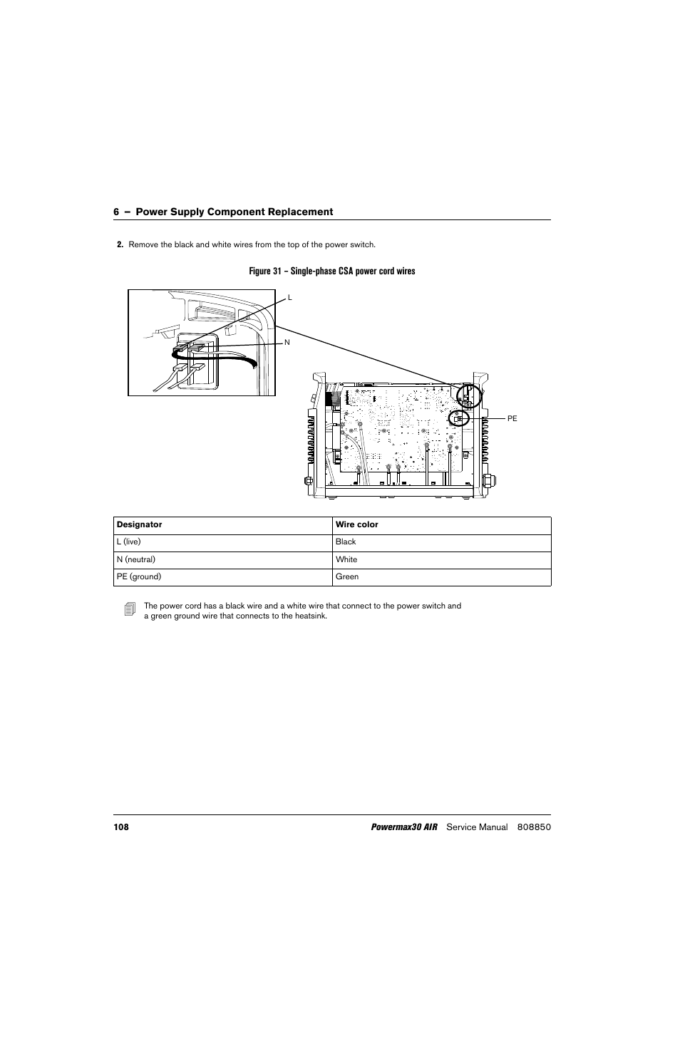 Hypertherm Powermax30 AIR Service Manual User Manual | Page 108 / 223