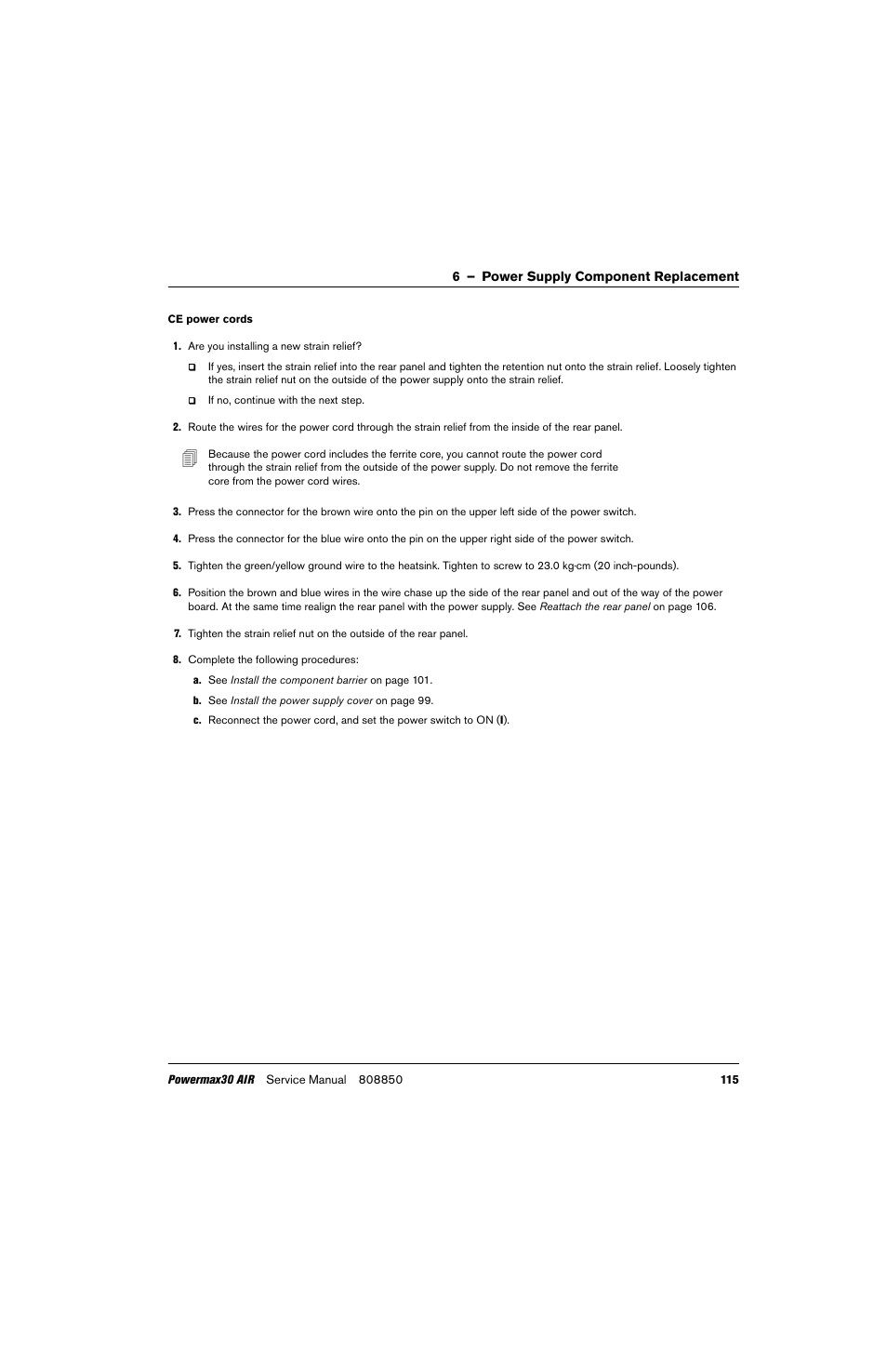 Hypertherm Powermax30 AIR Service Manual User Manual | Page 115 / 223