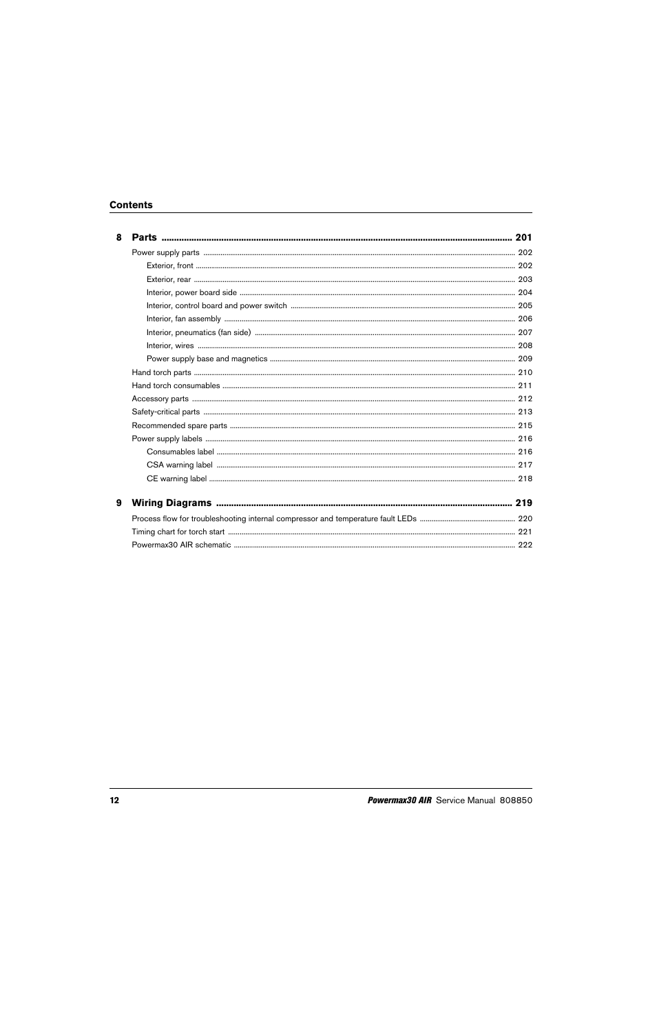 Hypertherm Powermax30 AIR Service Manual User Manual | Page 12 / 223