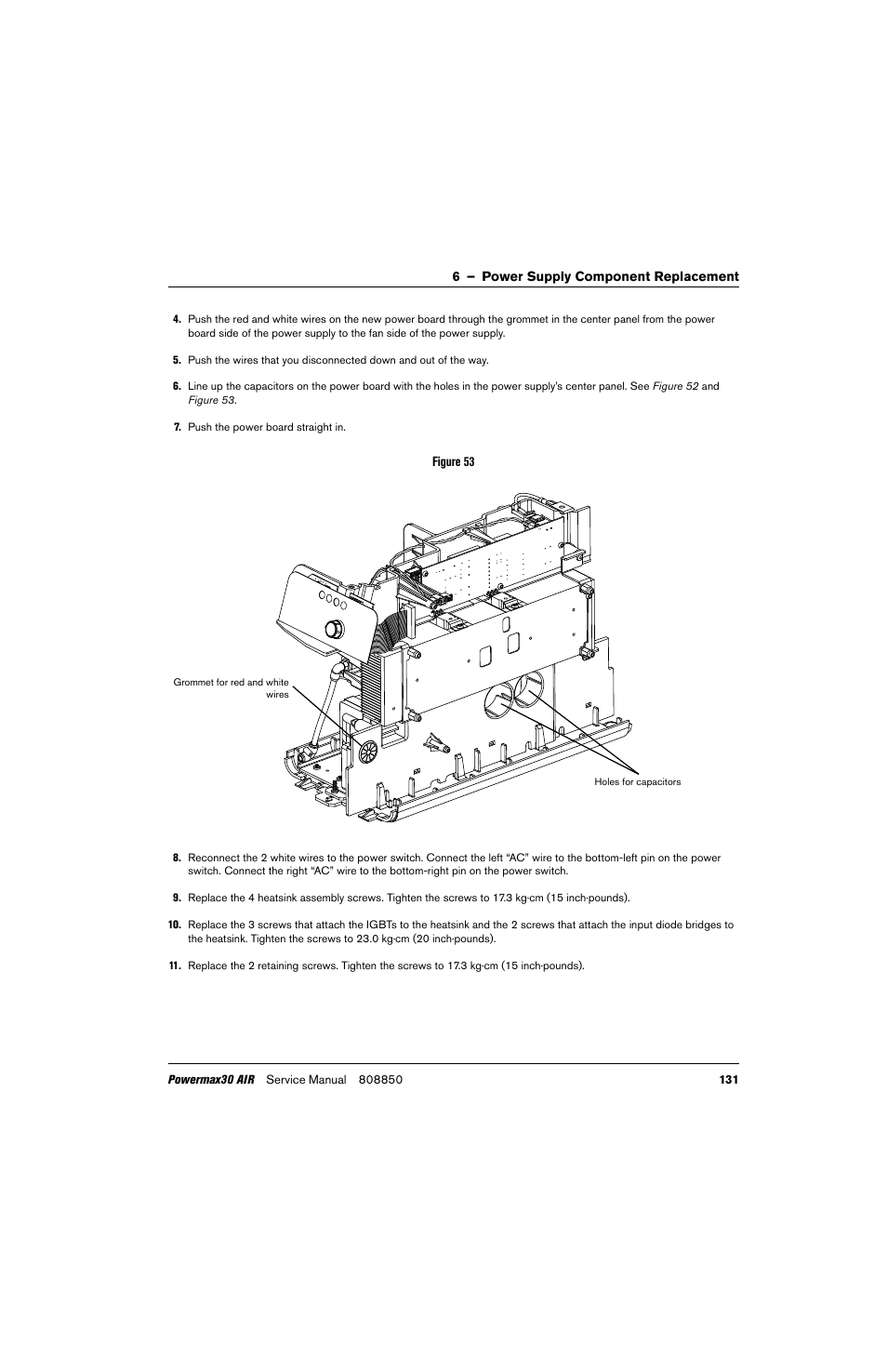 Hypertherm Powermax30 AIR Service Manual User Manual | Page 131 / 223